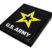 Army Black Metal Emblem image 2