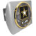 Army Gold Camo Seal Brushed Hitch Cover image 1