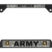 Full-Color Camo Army Retired Black Open License Plate Frame image 1
