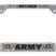Full-Color Camo Army Retired Open License Plate Frame image 1
