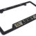 Full-Color US Army Camo Black Plastic Open License Plate Frame image 2
