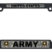 Full-Color US Army Camo Black Plastic Open License Plate Frame image 1