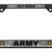 Full-Color Camo Army Veteran Black License Plate Frame image 1
