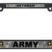 Full-Color Army Veteran Camo Black Plastic License Plate Frame image 1