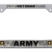 Full-Color Camo Army Veteran License Plate Frame image 1