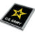 Army Star Metal Chrome Emblem image 2