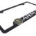 Army 3D Black Cutout Metal License Plate Frame image 3
