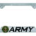 Army 3D Chrome Cutout Metal License Plate Frame image 1
