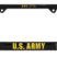 Army 3D Black Metal License Plate Frame image 1