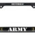 Full-Color Army Retired Black License Plate Frame image 1