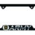 Army Star 3D Black Cutout Metal License Plate Frame image 1