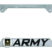 Army Star 3D Chrome Cutout Metal License Plate Frame image 1