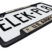 US Army Retired Black Metal Open Corners License Plate Frame image 3