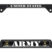 Full-Color Army US Black Open License Plate Frame image 1