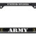 Full-Color Army US Black License Plate Frame image 1