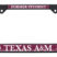 Texas A&M Alumni Black License Plate Frame image 1