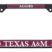 Texas A&M Aggies Black License Plate Frame image 1