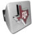 Texas A&M State Shape Color Brushed Hitch Cover image 1