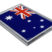 Australia Flag Chrome Metal Car Emblem image 2