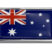 Australia Flag Chrome Metal Car Emblem image 1