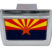 Arizona Chrome Flag Chrome Hitch Cover image 2