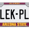 Arizona State Alumni Chrome License Plate Frame image 3