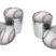 Baseball Valve Stem Caps - Chrome image 1