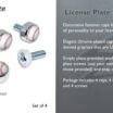 Baseball License Plate Frame Screws Covers image 5