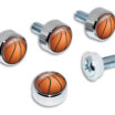 Basketball License Plate Frame Screws Cap Covers image 3