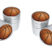 Basketball Valve Stem Caps - Matte Chrome image 1
