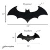 Batman Oversized Black 3D Emblem image 4