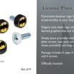 Batman License Plate Frame Screws Caps image 3