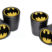 Batman Valve Stem Caps - Black Smooth image 1