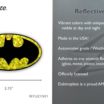 Batman Yellow Reflective Decal image 3