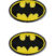 Batman Black and Yellow Chrome Emblem Minis image 1