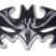 Batman Symbol Mask Chrome Emblem image 1