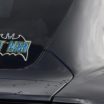 Batman Vintage Black and Blue Reflective Decal image 4