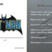 Batman Vintage Black and Blue Reflective Decal image 3