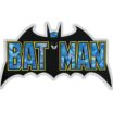 Batman Vintage Black and Blue Reflective Decal image 1