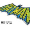 Batman Vintage Blue and Yellow Reflective Decal image 7