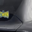 Batman Vintage Blue and Yellow Reflective Decal image 4