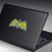 Batman Vintage Blue and Yellow Reflective Decal image 2