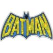 Batman Vintage Blue and Yellow Reflective Decal image 1
