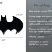 Batman Black Bat Symbol Metal Emblem image 4