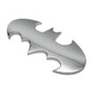 Batman Chrome Bat Symbol Metal Emblem image 3