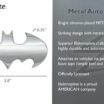 Batman Chrome Bat Symbol Metal Emblem image 4