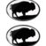 Bison 3D Decal 2-Pack image 1