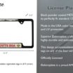 Scouting America Activity Black Open License Plate Frame image 3