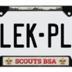 Scouting America Activity Black Open License Plate Frame image 1