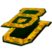 Baylor Green and Gold 3D Reflective Decal image 3